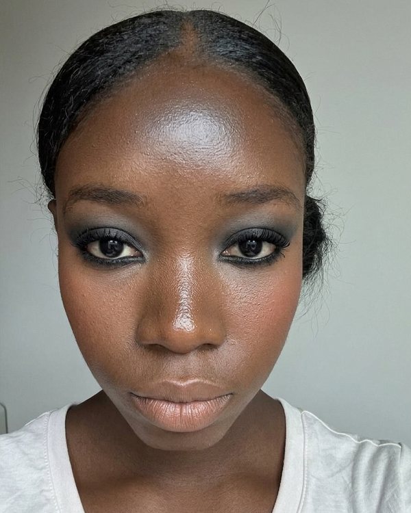 Classic smoky eye on an AI sample face