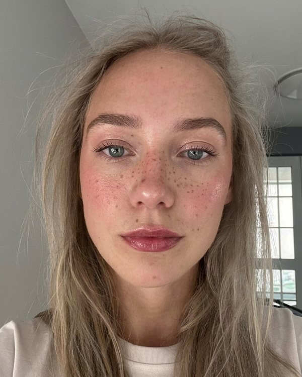 Strawberry girl on an AI sample face