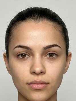 Heart face shape, reference photo